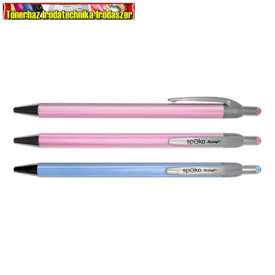 Golyóstoll SPOKO 0118 ReLeaf csíkos , vegyes színekben