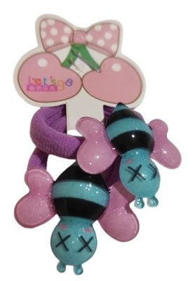 Hair Power gyerek hajgumi, méhecskés, lila