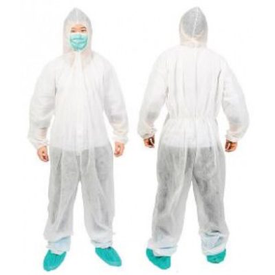 Cipzáros overál egyszerhasználatos kezeslábas kapucnival 3XL-es