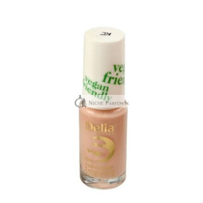 Delia Cosmetics Vegán Barát Körömlakk S Méret No. 204 Mézes Rózsaszín, 5ml