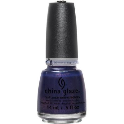 China Glaze Körömlakk: Alvás a Csillagok Alatt, 14ml, Sötét Éjjeli Csillogás