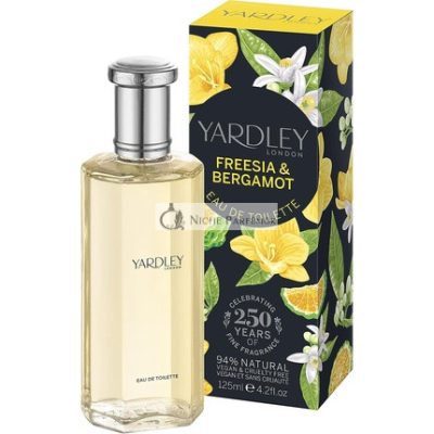 Yardley London Freesia és Bergamot Eau de Toilette, 125ml