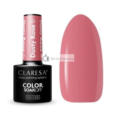 Poros Rózsaszín UV Körömlakk 5ml Claresa - 6 db-os csomag