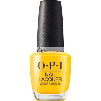 OPI Lisszabon Kollekció Nap, Tenger és Homok a Nadrágombban Sárga Körömlakk, 15 ml