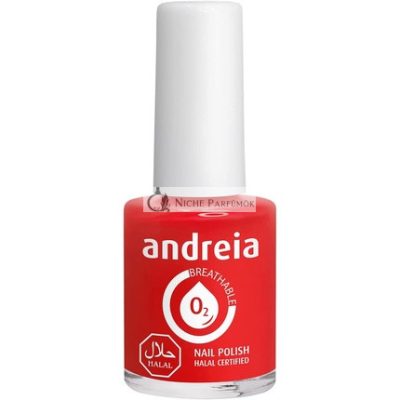 Andreia Halal Légző Körömlakk Fényes Vízáteresztő Piros B15 10,5ml - Rózsaszín Árnyalatok
