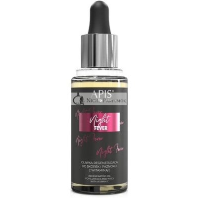 Apis Night Fever Regeneráló Olaj a Kutikulákhoz és Körmökhöz, Vitamin E, 30ml