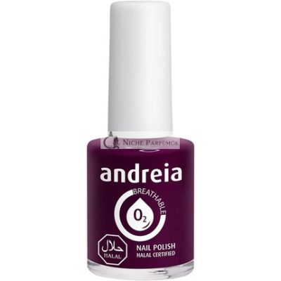 Andreia Halal Lélegző Körömlakk Fényes Vegan és Állatkísérlet-mentes, 10,5ml B7 Lila