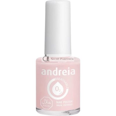 Andreia Halal Légáteresztő Körömlakk, Vízáteresztő, Fényes, Vegán és Állatkísérlet-mentes 10,5ml - B19 Pink árnyalat