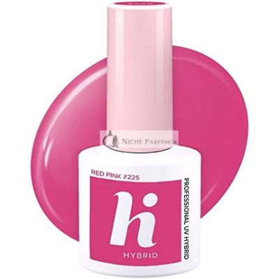 HI HYBRID #225 Körömlakk Piros Rózsaszín 5ml