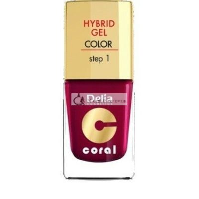 Delia Cosmetics Korall Hibrid Gél Körömlakk No. 12 Gesztenye Barna, 11ml
