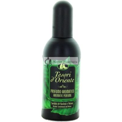 Tesori d'Oriente Testápoló Spray Parfüm Kasmír Szantálfával és Vetivérrel, 100 ml EDT