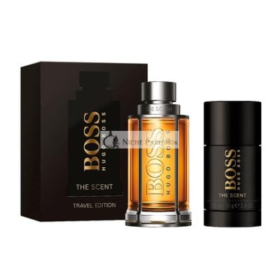 Hugo Boss The Scent Eau De Toilette utazási kiadás, 100ml, dezodor stick 75g