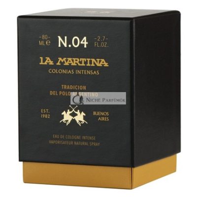 La Martina Solar Musk Intense Eau de Cologne, 80 ml, Férfiaknak és Nőknek