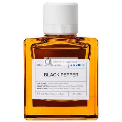 Korres Black Pepper Eau De Toilette Férfiaknak, 50ml