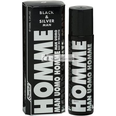 Omerta Black and Silver Man Eau de Toilette, 100ml