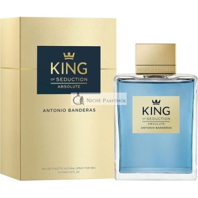 Banderas Parfümök Királyi Csábítás Absolút Eau de Toilette Férfiaknak, 200ml