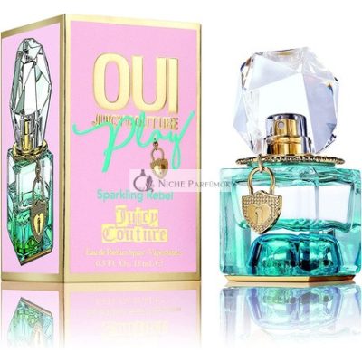 Oui Juicy Couture Play Női Eau de Parfum Spray Virágos és Gyümölcsös Illat, 15 ml