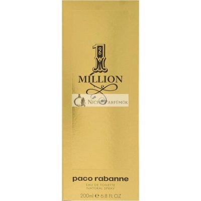 1 Million by Paco Rabanne Eau de Toilette férfiaknak, 200ml