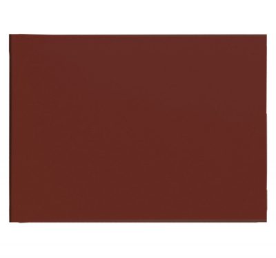 Barna műanyag vágódeszka 45,5x30,5x1,27 cm, HACCP földes árukhoz
