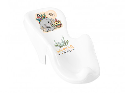 Tega Baby IndiánElefánt babatartó – fehér színű, csúszásgátlós, újszülött kortól