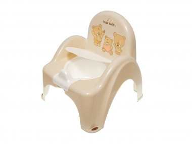 Tega Baby BézsMacik trónbili – bézs, maci mintás, ergonomikus háttámlás kialakítással