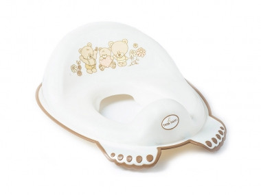 Tega Baby GyöngyMaci WC szűkítő – gyöngyház színű, maci mintás, csúszásgátlós kivitel