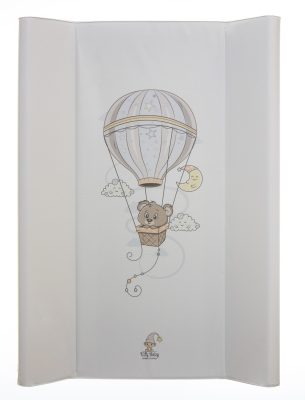 Hőlégballonos Maci – Pelenkázólap merev peremes 70×50 cm | hőlégballonban utazó kismackóval