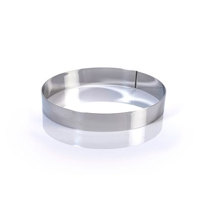 Tortakarika-sütőkeret átmérő 18 cm magasság 3,5 CM, rozsdamentes - Martellato minőség