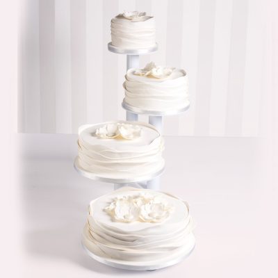 4 tányéros moduláris torta tartó állvány 70 x 65 h 56 cm a Martellato-tól