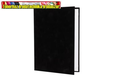 Oklevéltartó, A4, exkluzív, plüss, fekete
