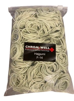 Chromwell erős hajgumi F-14, fehér, 1000 db