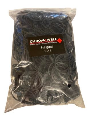 Chromwell erős hajgumi F-14, fekete, 1000 db