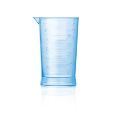 Hair Care mérőpohár kék, 100 ml