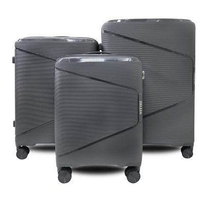 SunBox antracit bőrönd szett