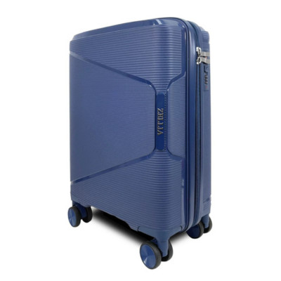 SunBox kék S Ryanair 55x40x20 bőrönd, kabinbőrönd