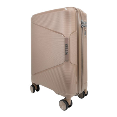 SunBox bézs S Ryanair 55x40x20 bőrönd, kabinbőrönd