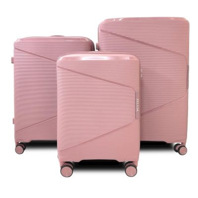 SunBox rosegold bőrönd szett