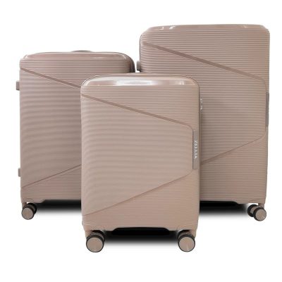 SunBox bézs bőrönd szett