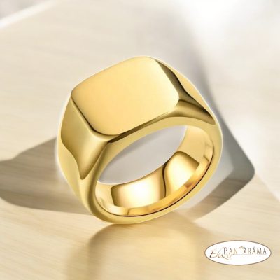 Aranyozott nemesacél pecsétgyűrű -Berlin