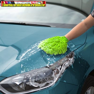 55697B Mikroszálas autómosó kesztyű - 240 x 170 mm - 4 színben