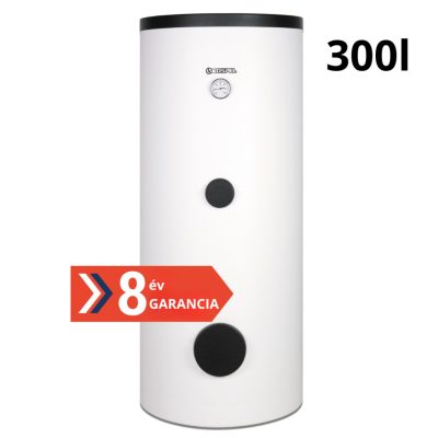 300 literes álló 1 extra nagy hőcserélős indirekt tároló 4,22 m² felületű hőcserélővel bojler zománcozott HMV tartály
