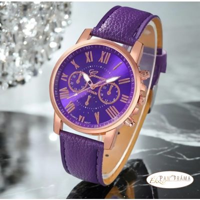 Női Geneva karóra -Lila