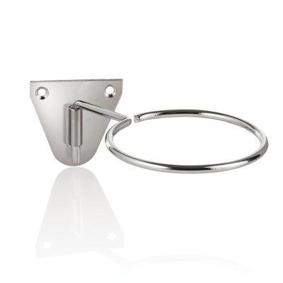 Falra szerelhető kör alakú hajszárító tartó