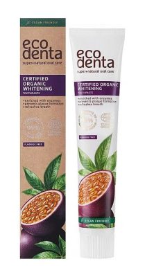 Ecodenta minősített fehérítő fogkrém maracujával, 75 ml