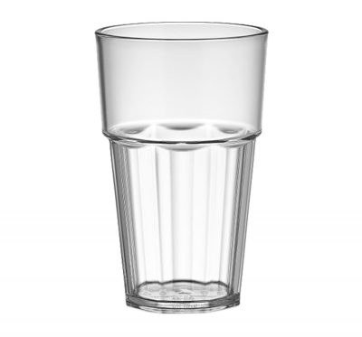 Polikarbonát pohár, 300 ml, átlátszó, Kasablanka, 6 db-os csomag