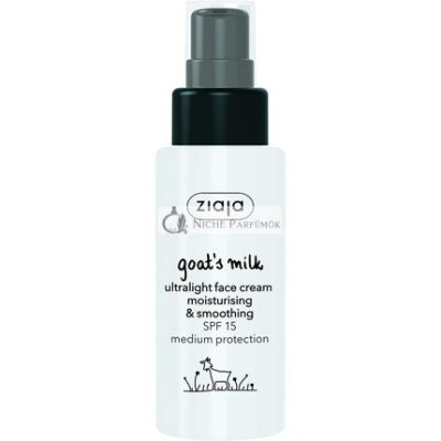 Ziaja Kecsketej Ultrakönnyű Arckrém SPF15, 50ml