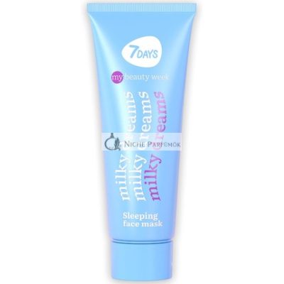 7DAYS Arcpakolás Éjszakai Maszk E-vitaminnal, Mandulaolajjal és Jojobával, 80ml