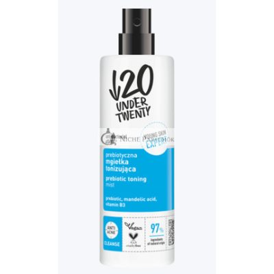 Under Twenty Antibakteriális 97% Természetes Prebiotikus Tonizáló Permetező Vegan 200ml