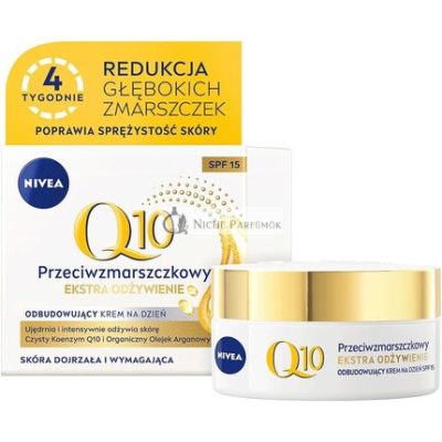 Q10 Power Ránctalanító + Extra Tápláló Nappali Krém, 50ml, SPF 15
