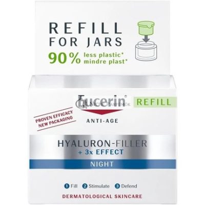 Eucerin Hyaluron Filler Anti-Aging Éjszakai Krém Utántöltő, 50ml